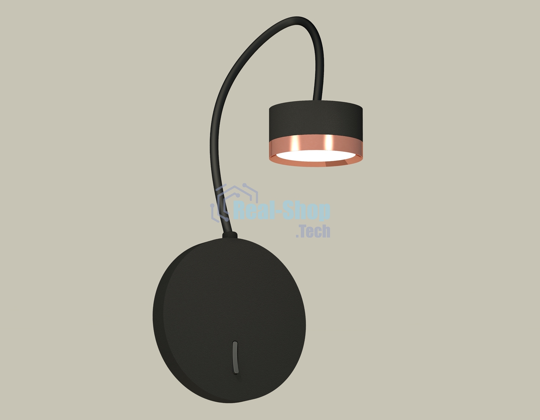 Светильник Ambrella light XB9596153 SBK/PPG черный песок/золото розовое полированное GX53 (C9596, N8126)