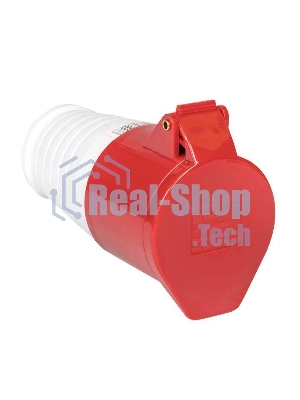 Розетка кабельная 16А 380В 3P+РЕ+N IP44 (215) EKF ps-215-16-380