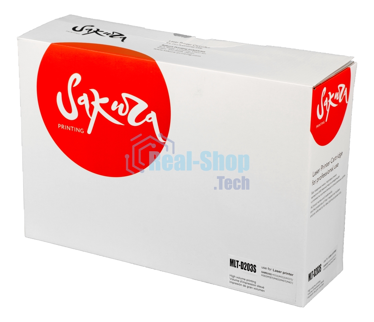 Картридж лазерный Sakura MLTD203S для Samsung ProXpress M3310/ M3320/ M3370/ M3820/ M3870/ M4020/ M4070/ M4072 Series, черный, 3 000 к.
