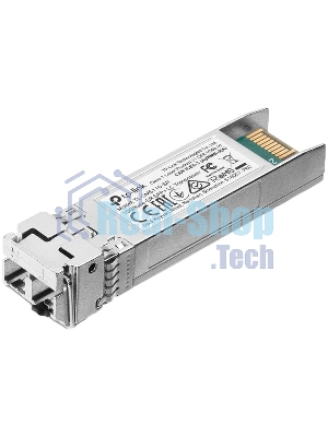 Трансивер TP-Link 10G SFP+ Module, LC connector, 50/125um or 62.5/125um Multi-mode, 850nm wavelength, distance up to 300m.