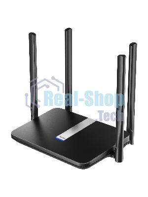 Роутер беспроводной Cudy LT500 AC1200 10/100BASE-TX/4G cat.4 черный