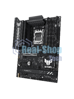 Материнская плата ASUS TUF GAMING B850-PLUS WIFI, Socket AM5, AMD B850, 4xDDR5, 4xSATA, 3xM.2, 1xPCIe 5.0 x16, 1xPCIe 4.0 x16, 2xPCIe 4.0 x1, 1xHDMI, 1xDP, 1x 2.5Gb LAN, Wi-Fi 7, 3xUSB-A 10Gbps, 4xUSB-A 5Gbps, 1xUSB-C 20Gbps, 2xUSB-A 2.0, 5x3.5 мм, 7.1, ATX