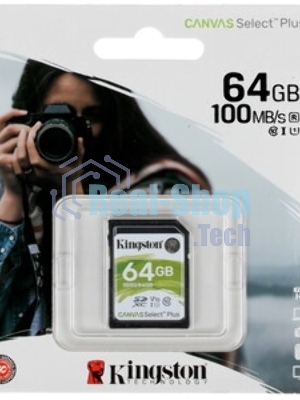 Флеш карта SDXC 64Gb Kingston SDS3/64Gb Canvas Select Plus w/o adapter