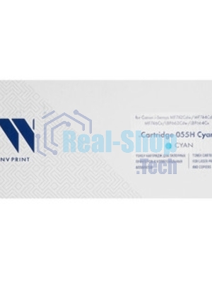 Картридж лазерный NVPrint совместимый NV-055H Голубой (БЕЗ ЧИПА) для Canon i-Sensys MF742Cdw/MF744Cdw/MF746Cx/LBP663Cdw/LBP664Cx (5900k)