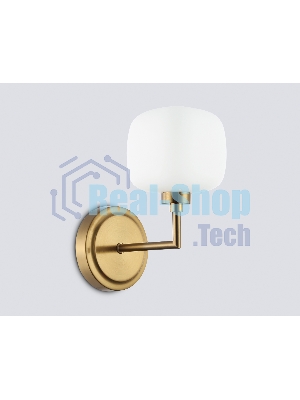 Настенный светильник Ambrella light LH53021 BS/FR латунь/белый матовый G9 max 40W 195*120*230