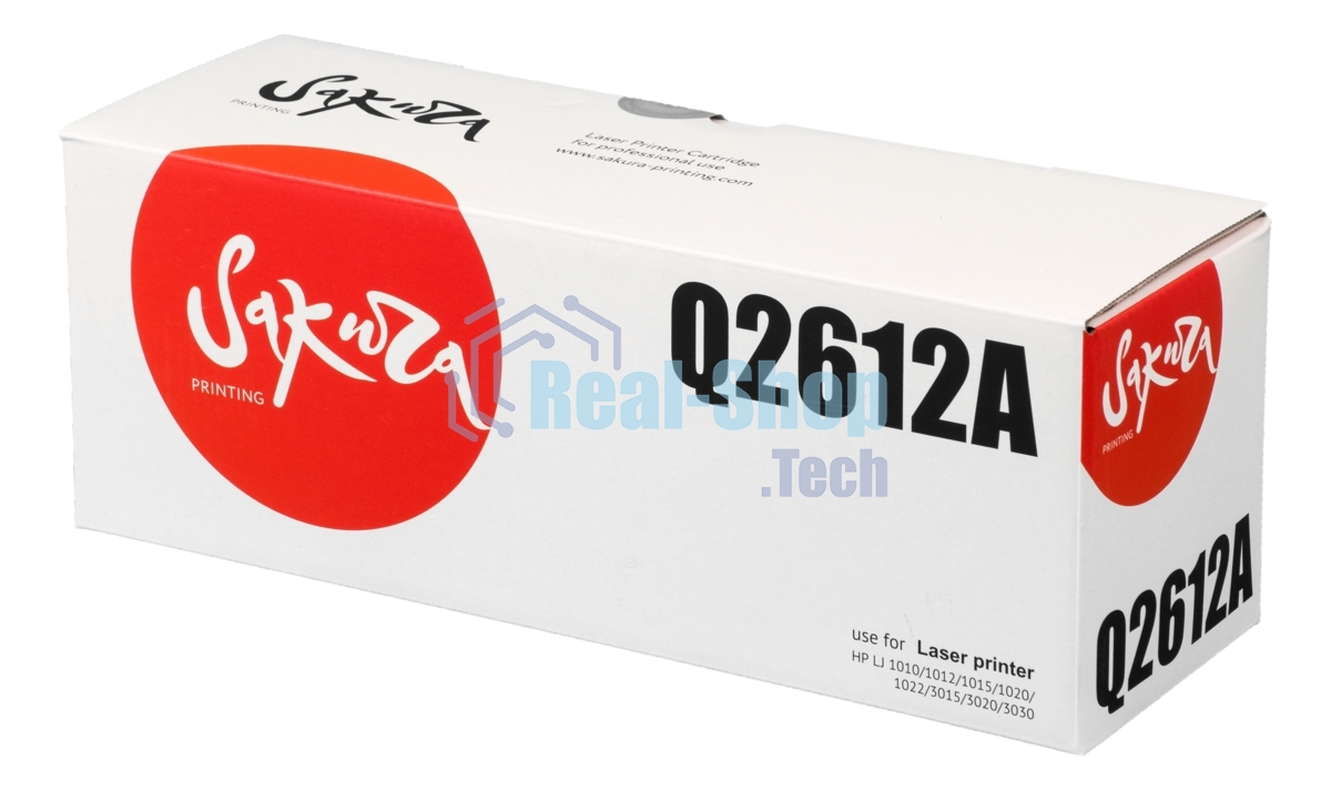 Картридж лазерный Sakura Q2612A для HP LJ 1010/1012/1015/1020/1022/3015/3020/3030, черный, 2000 к.