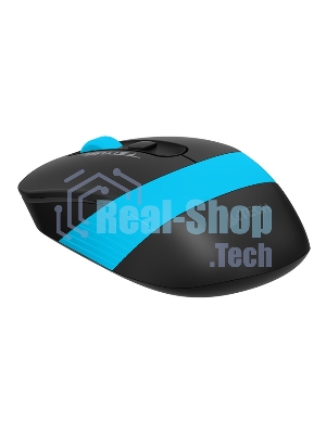 Мышь беспроводная A4Tech Fstyler FG10S черный/синий, 2000 dpi, радиоканал, USB, кнопки - 4