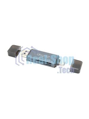 Картридер MicroSD/SD с разъемами USB и Type C