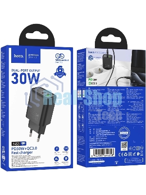 Сетевое зарядное устройство Hoco Gentle PD30W+QC3.0 30W 3A (PD+QC) (44358)