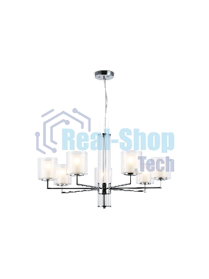 Люстра Ambrella light LH56003/7 СH/FR хром/белый матовый E14*7 max 40W D790*1260