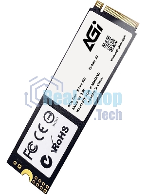 Накопитель SSD AGI AGI1T0G43AI818, 1Tb, PCIe 4.0 x4, M.2 2280, NVMe, R/W 4700/2800