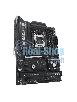Материнская плата ASUS TUF GAMING B850-PLUS WIFI, Socket AM5, AMD B850, 4xDDR5, 4xSATA, 3xM.2, 1xPCIe 5.0 x16, 1xPCIe 4.0 x16, 2xPCIe 4.0 x1, 1xHDMI, 1xDP, 1x 2.5Gb LAN, Wi-Fi 7, 3xUSB-A 10Gbps, 4xUSB-A 5Gbps, 1xUSB-C 20Gbps, 2xUSB-A 2.0, 5x3.5 мм, 7.1, ATX