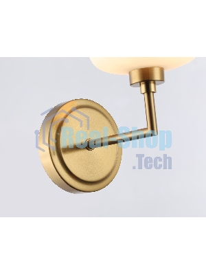 Настенный светильник Ambrella light LH53021 BS/FR латунь/белый матовый G9 max 40W 195*120*230