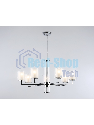 Люстра Ambrella light LH56003/7 СH/FR хром/белый матовый E14*7 max 40W D790*1260