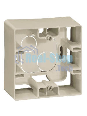 Legrand 672520 Коробка накладного монтажа - 1 пост - Etika - слоновая кость