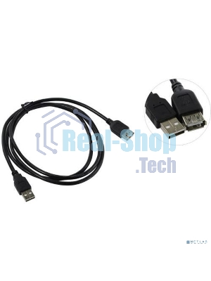 Кабель-удлинитель TELECOM USB2.0 Am-->Af 1,5 м черный TUS6990-1.5M