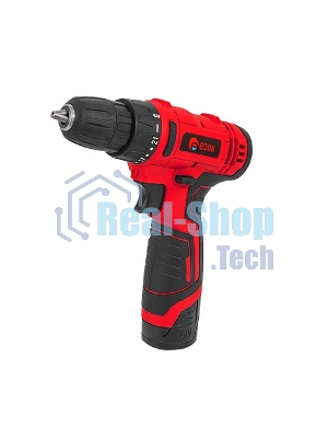 Дрель-шуруповерт Edon AD-1201, 12 В, 1,5 Ач, 30 Нм, щеточный