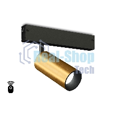 Управляемый светодиодный светильник для шинопровода Magnetic Ambrella light GL1213 GD золото IP20 12W 3000K-6400K 220V 36° D45*100 (Без ПДУ)