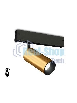 Управляемый светодиодный светильник для шинопровода Magnetic Ambrella light GL1213 GD золото IP20 12W 3000K-6400K 220V 36° D45*100 (Без ПДУ)