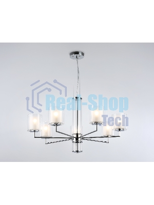 Люстра Ambrella light LH56003/7 СH/FR хром/белый матовый E14*7 max 40W D790*1260