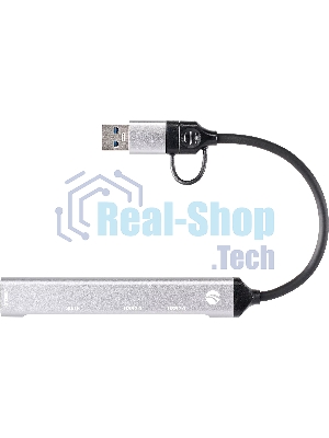 USB-концентратор VCOM DH297, USB 3.0/USB Type-C, USB/SD/TF, USB