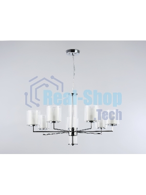 Люстра Ambrella light LH56003/7 СH/FR хром/белый матовый E14*7 max 40W D790*1260