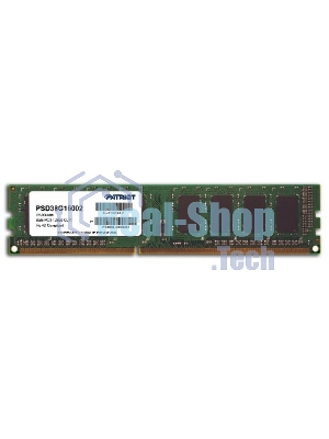 Оперативная память Patriot Signature, DDR3, 8GB (1x8 GB), 1600 MHz, CL11, DIMM