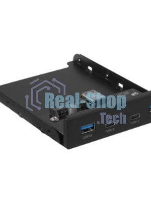 Планка на переднюю панель Gembird FP3.5-USB3-2A2C, USB, 2xUSB-A 3.0 + 2xType-C, 3.5
