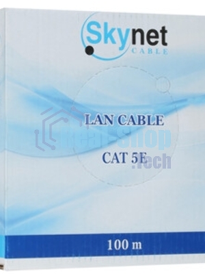 Кабель SkyNet Premium FTP-LSZH 4x2x0,51, низкое дымовыделение, нулевое содержание галогенов, медный, FLUKE TEST, кат.5e, однож., 100 м, box, оранжевый