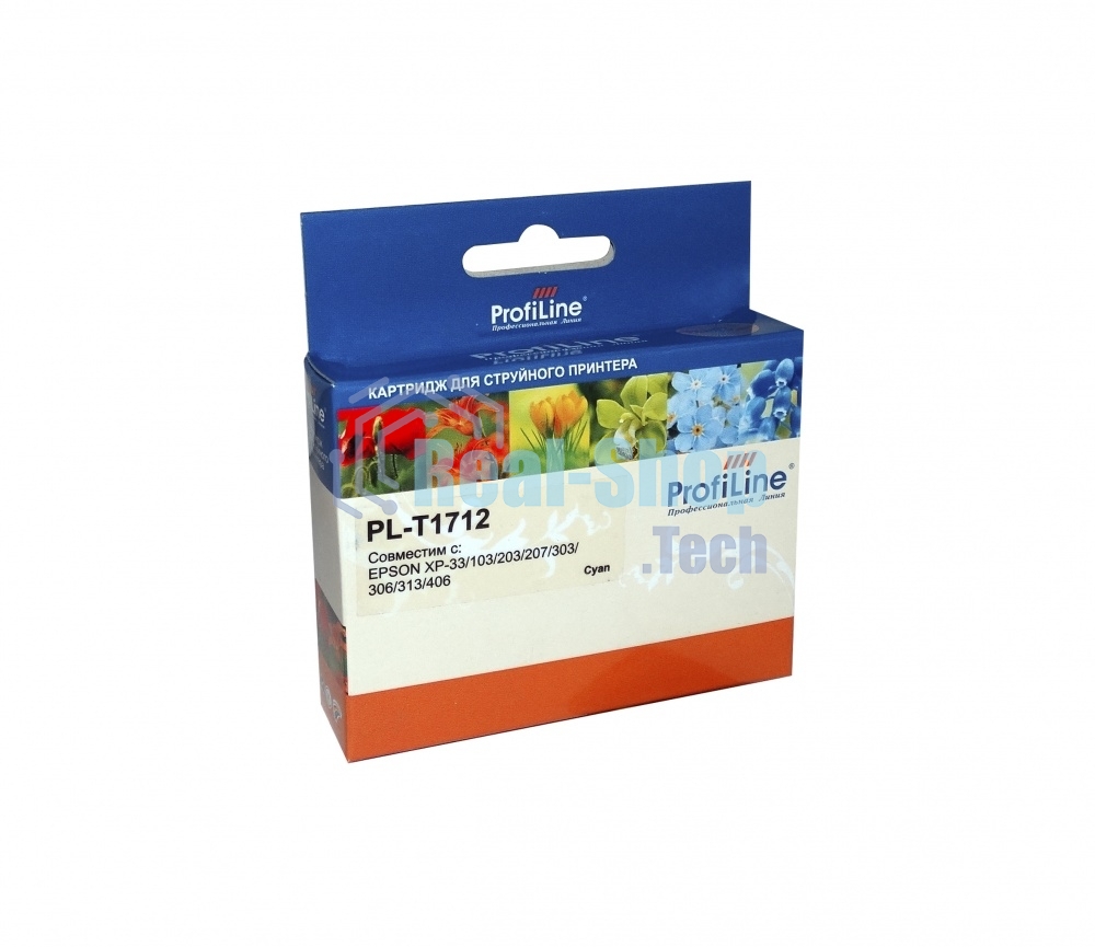 Картридж струйный ProfiLine PL-T1712 для Epson XP-33/103/203/207/303/306/313/406 экономичный повышенной емкости Cyan водн