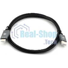 Кабель аудио-видео Cactus CS-DP-HDMI-1.2-2 DisplayPort (m)/HDMI (m) 2м. позолоч.конт. черный