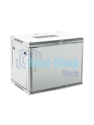 Шкаф коммутационный Rexant настенный 9U 450x600 мм пер. дв. металл серый