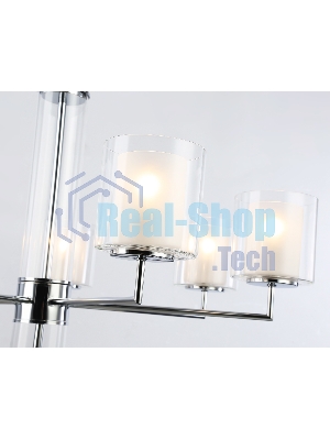 Люстра Ambrella light LH56003/7 СH/FR хром/белый матовый E14*7 max 40W D790*1260