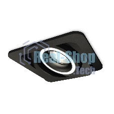 Комплект встраиваемого поворотного светильника Ambrella light XC7659080 SBK/FR черный песок/белый матовый MR16 GU5.3 (C7659, N7111)