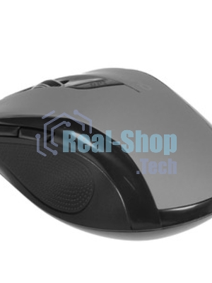 Мышь беспроводная Qumo Office Line M63 серый, 1600 dpi, радиоканал, USB, кнопки - 6