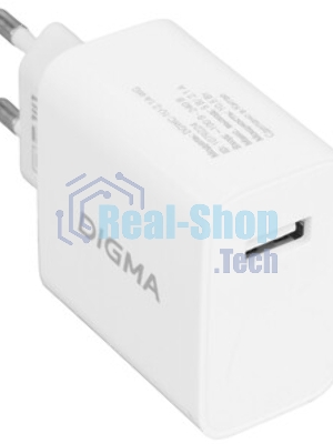Сетевое зарядное устройство Digma DGWC-1U-2.1A-WG 2.1A универсальное белый