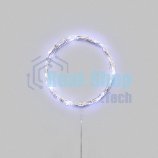 Гирлянда светодиодная Роса 10м 100 LED БЕЛЫЙ IP20 3хАА (в комплект не входят) NEON-NIGHT