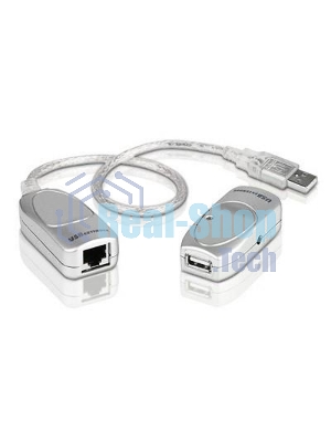 Кабель удлинитель USB 1.1 AM/AF Aten UCE60-AT до 60 м.(через RJ45, по витой паре. Без патч-корда в комплекте), питание от шины