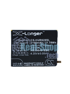 Аккумулятор CameronSino CS-HUR620SL HB396481EBC для Huawei Ascend G7 Plus3.8V, 3100mAh, 11.78Wh