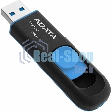 Флешка USB ADATA UV128 (AUV128-512G-RBE), 512Gb, USB 3.2 Gen1, R/W 100/30, черный/синий