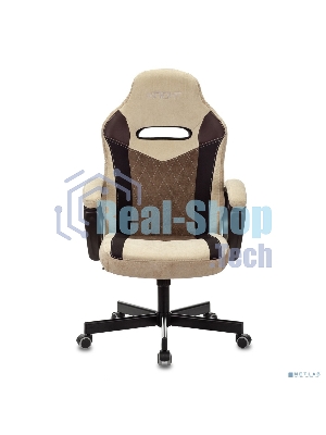 Кресло Бюрократ VIKING 6 KNIGHT BR FABRIC коричневый, ткань, 120 кг, механизм качания