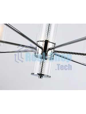 Люстра Ambrella light LH56003/7 СH/FR хром/белый матовый E14*7 max 40W D790*1260