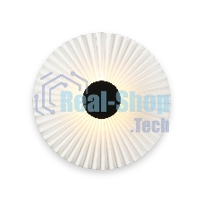 Настенный светильник Ambrella light LH72641 BK/WH черный/белый 6W 3000K D300*100