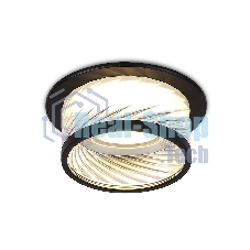 Светильник Ambrella light TN1252 SBK/CL черный песок/прозрачный GU5.3 D98*58