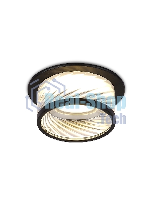 Светильник Ambrella light TN1252 SBK/CL черный песок/прозрачный GU5.3 D98*58