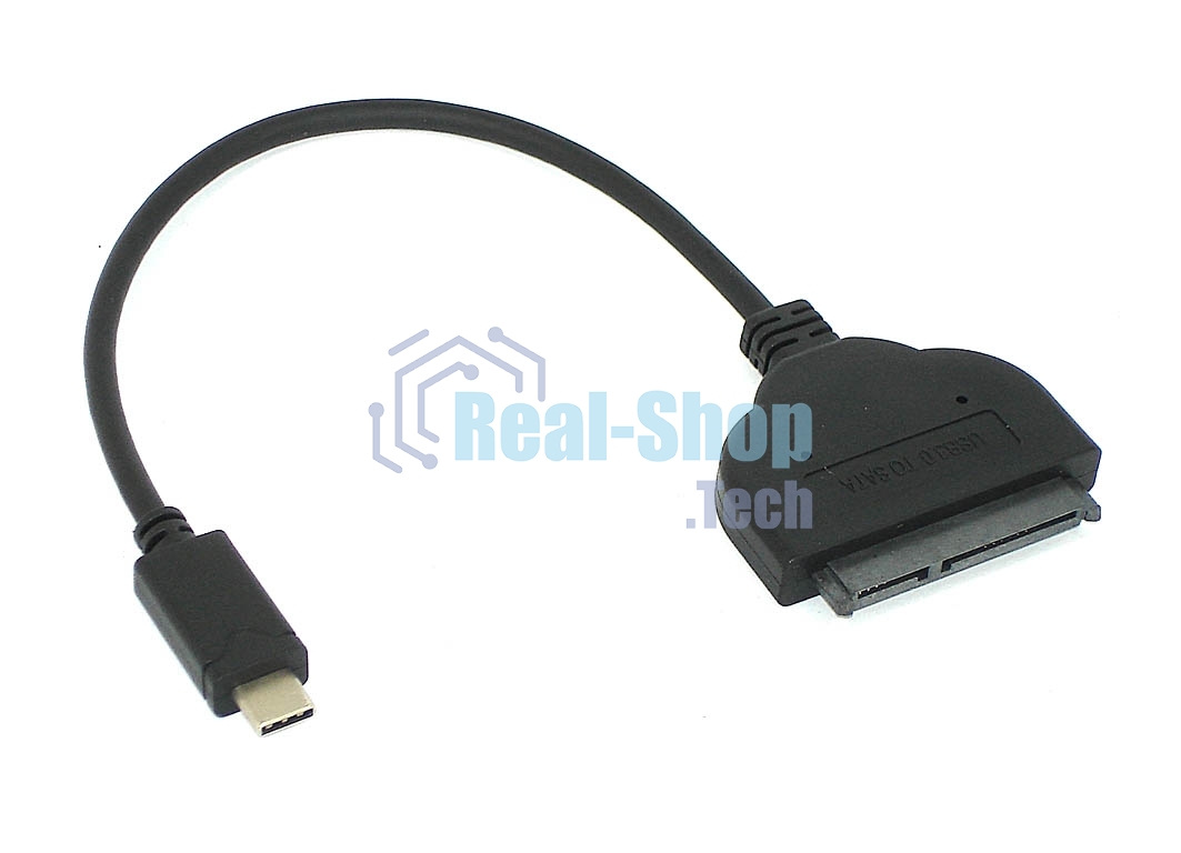Перходник SATA на USB 3.1 TYPE C на шнурке 20см DM-688