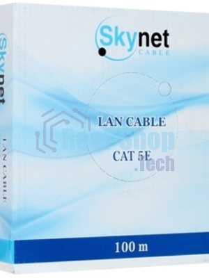 Кабель SkyNet Premium FTP outdoor 4x2x0,51 на тросу, медный, FLUKE TEST, кат.5e, однож., 100 м, box, черный