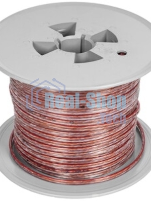Акустический кабель Cablexpert CC-TC2x0,5-50M, прозрачный, 50 м, на катушке
