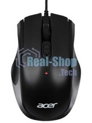 Мышь проводная Acer OMW020 черный, 1600 dpi, USB, кнопки - 4
