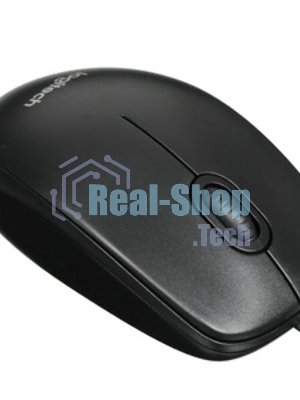 Мышь проводная Logitech M100/100R DARK/GREY (темно-серая/черная), 1000 dpi, USB, кнопки - 3